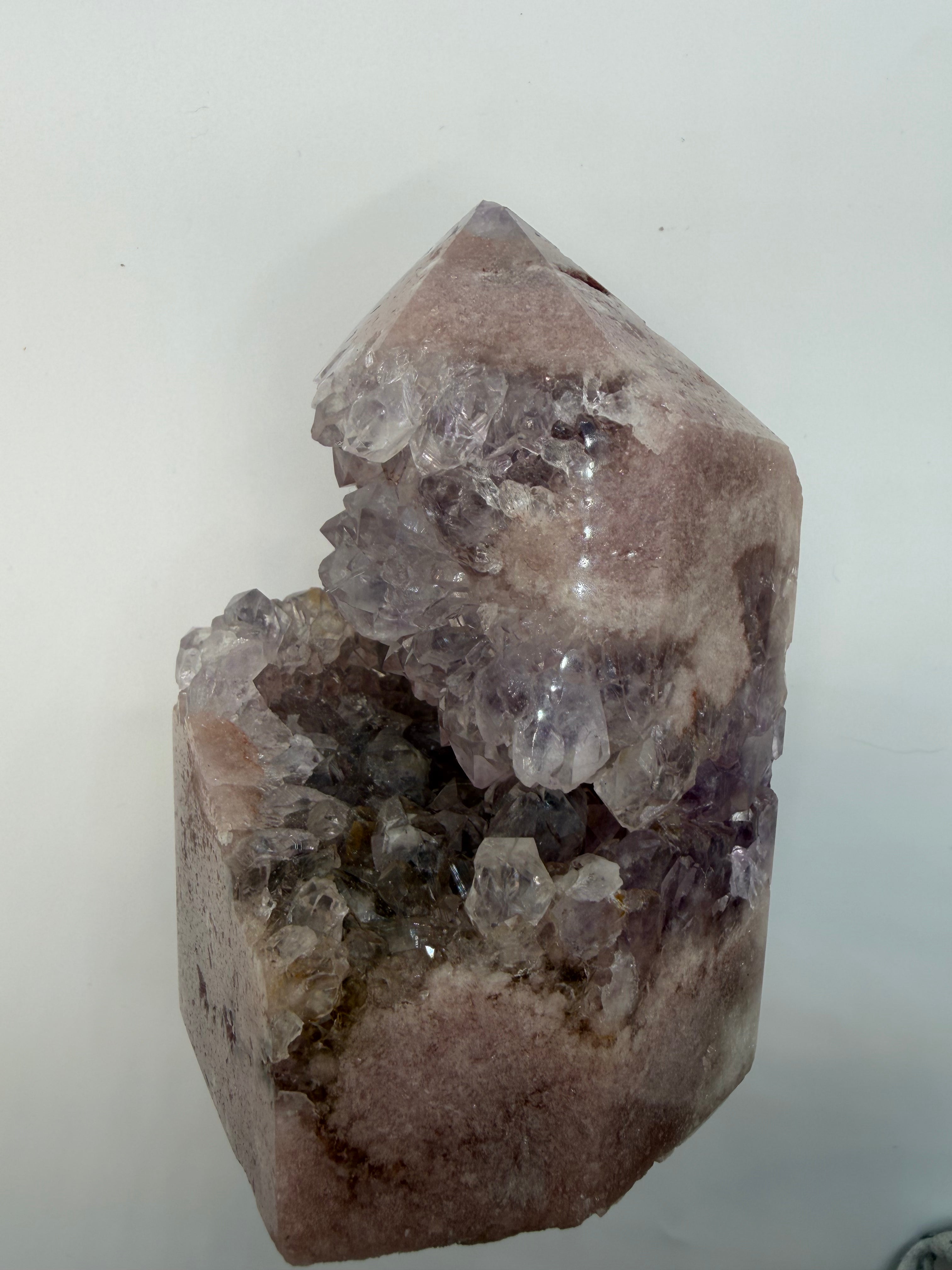 Pink Amethyst Geode tower
