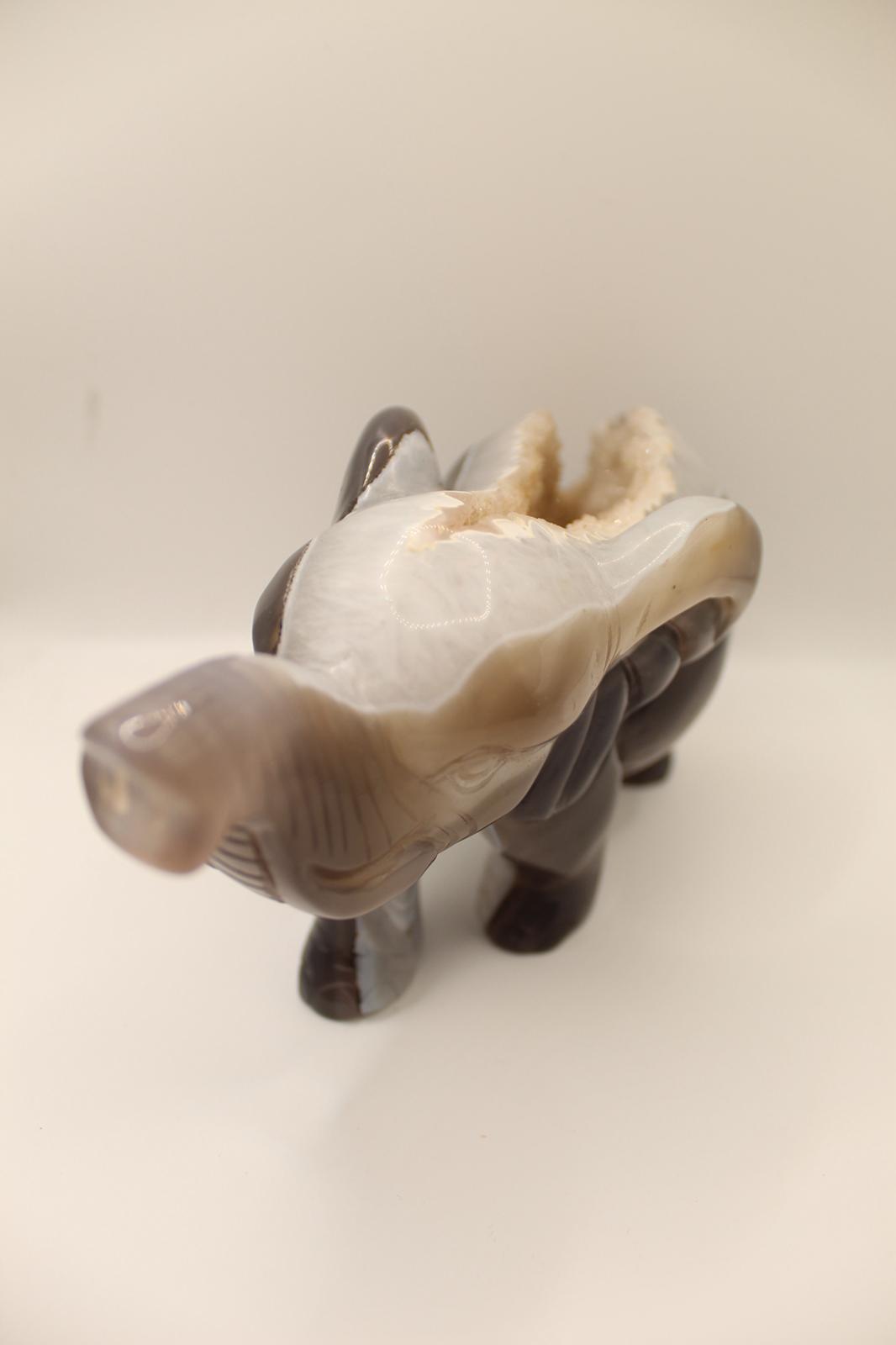 Druzy agate Elephant
