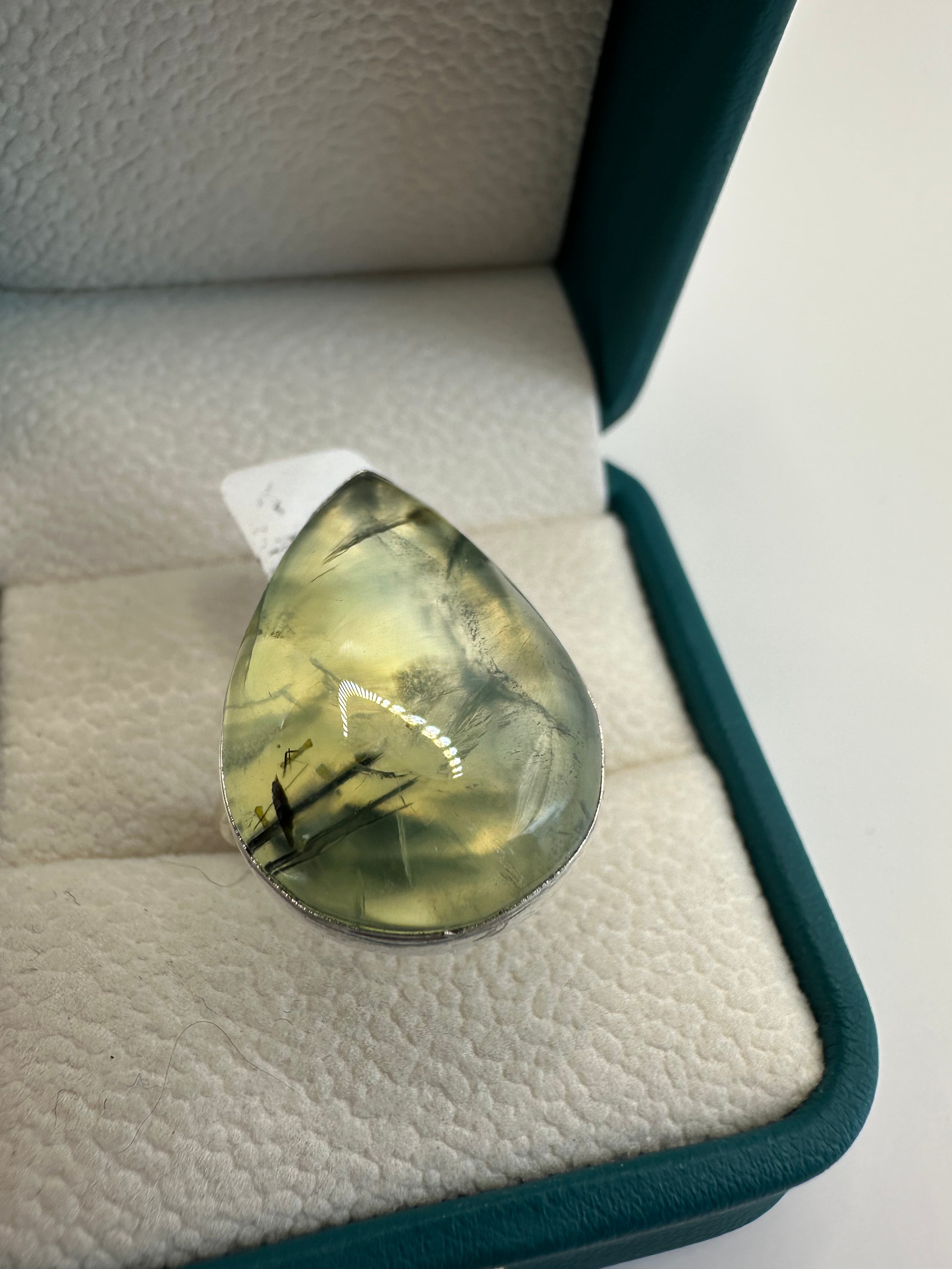 Prehnite 925 Rings