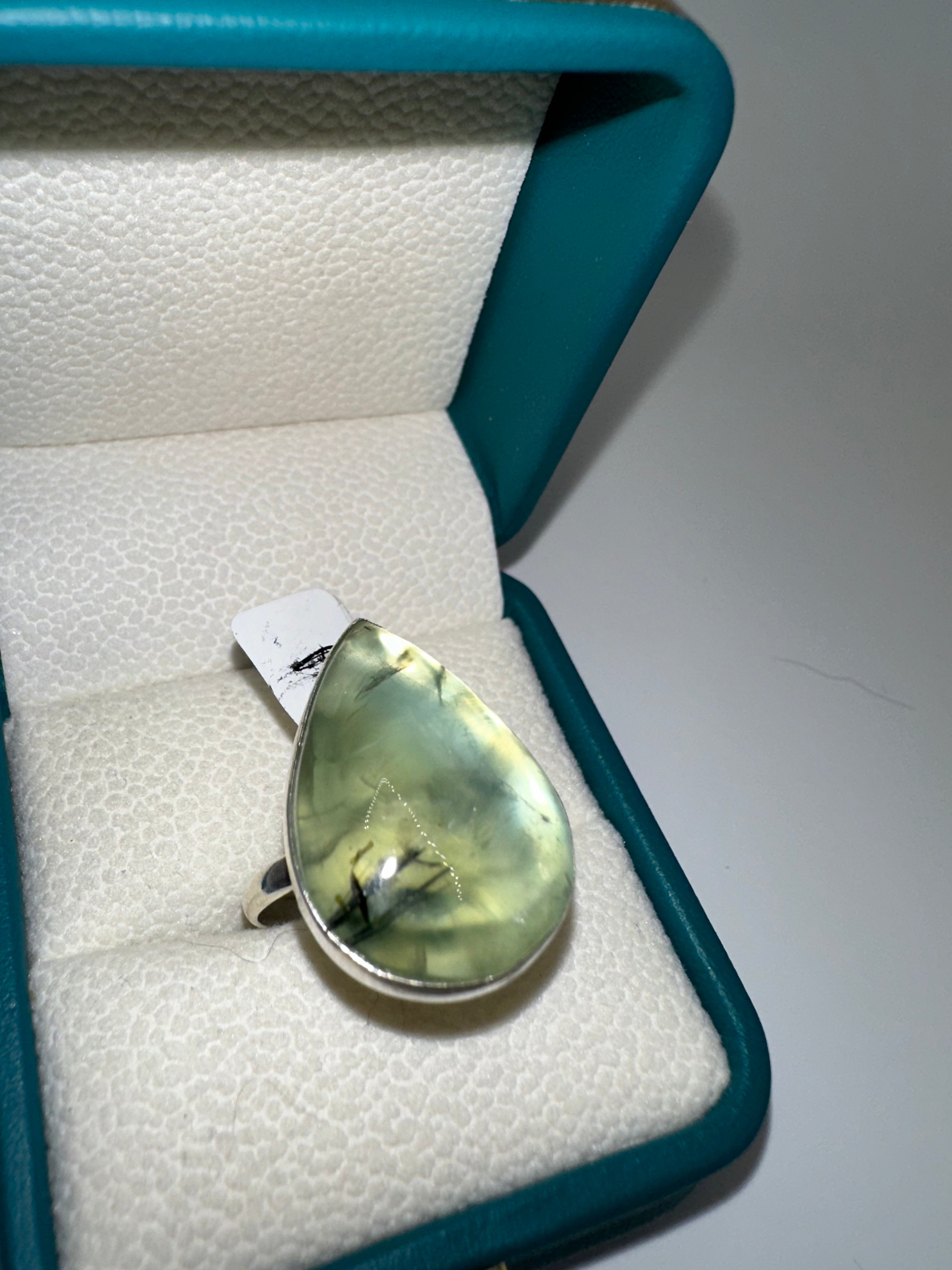 Prehnite 925 Rings