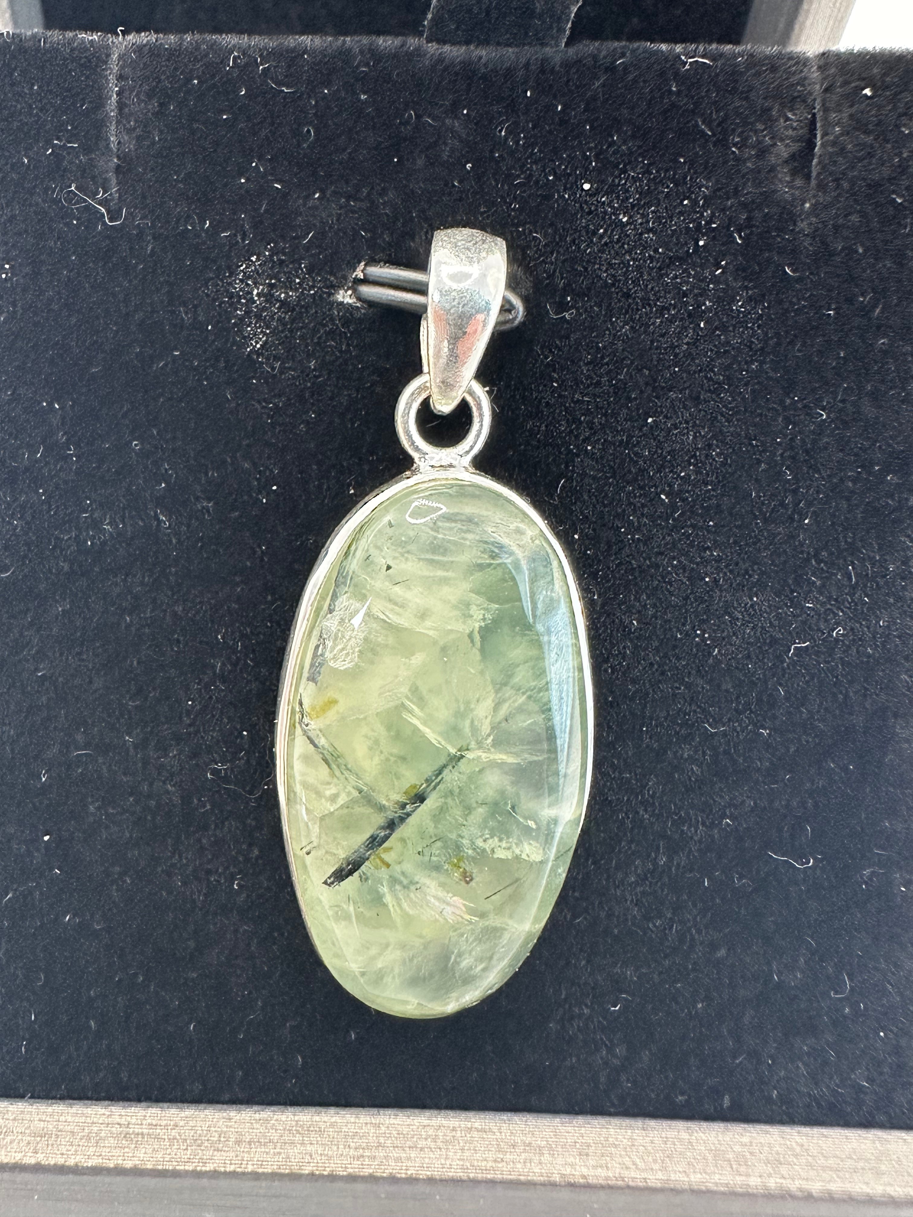 Prehnite 925 Pendants