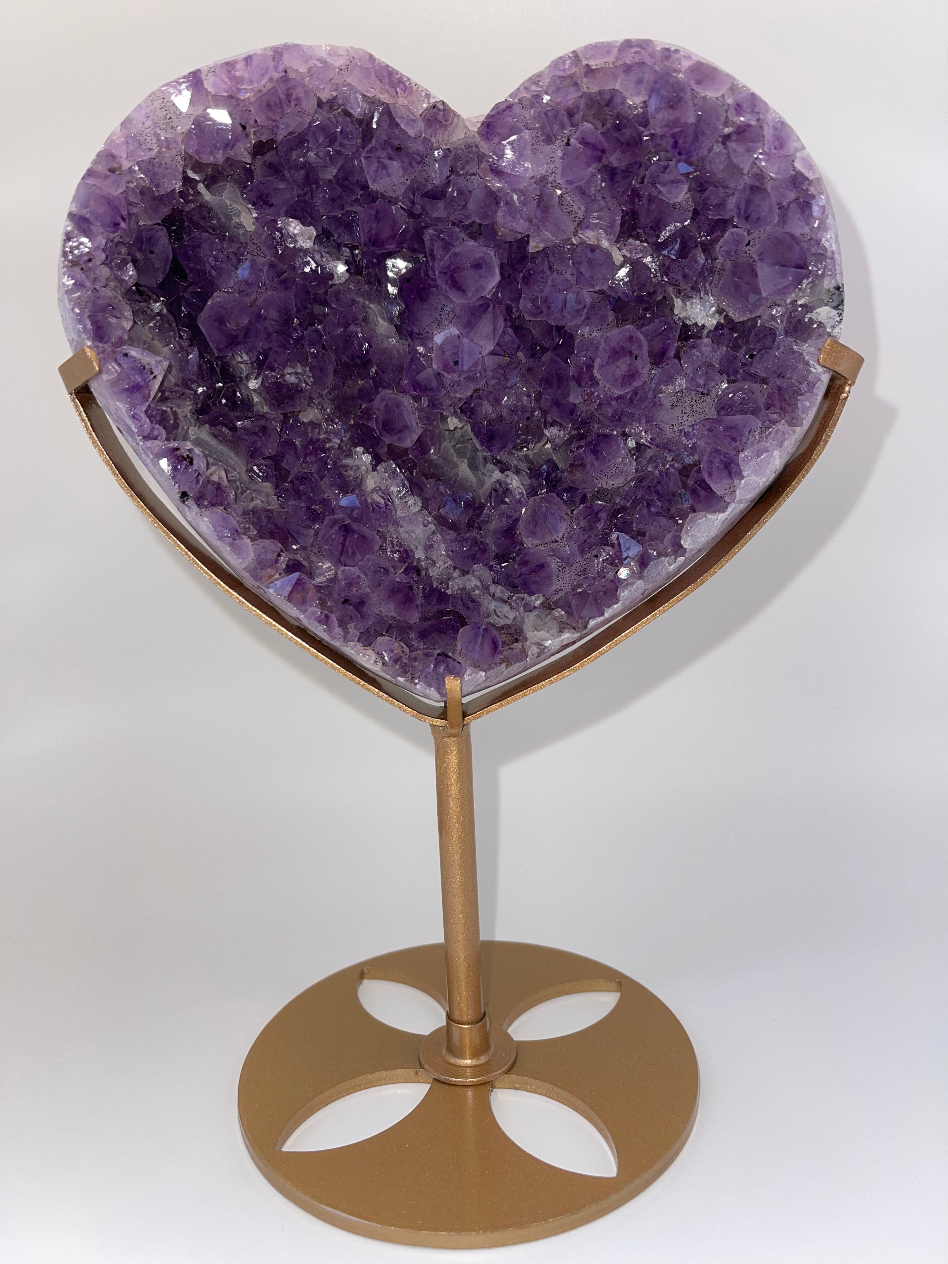 Statement Amethyst Heart
