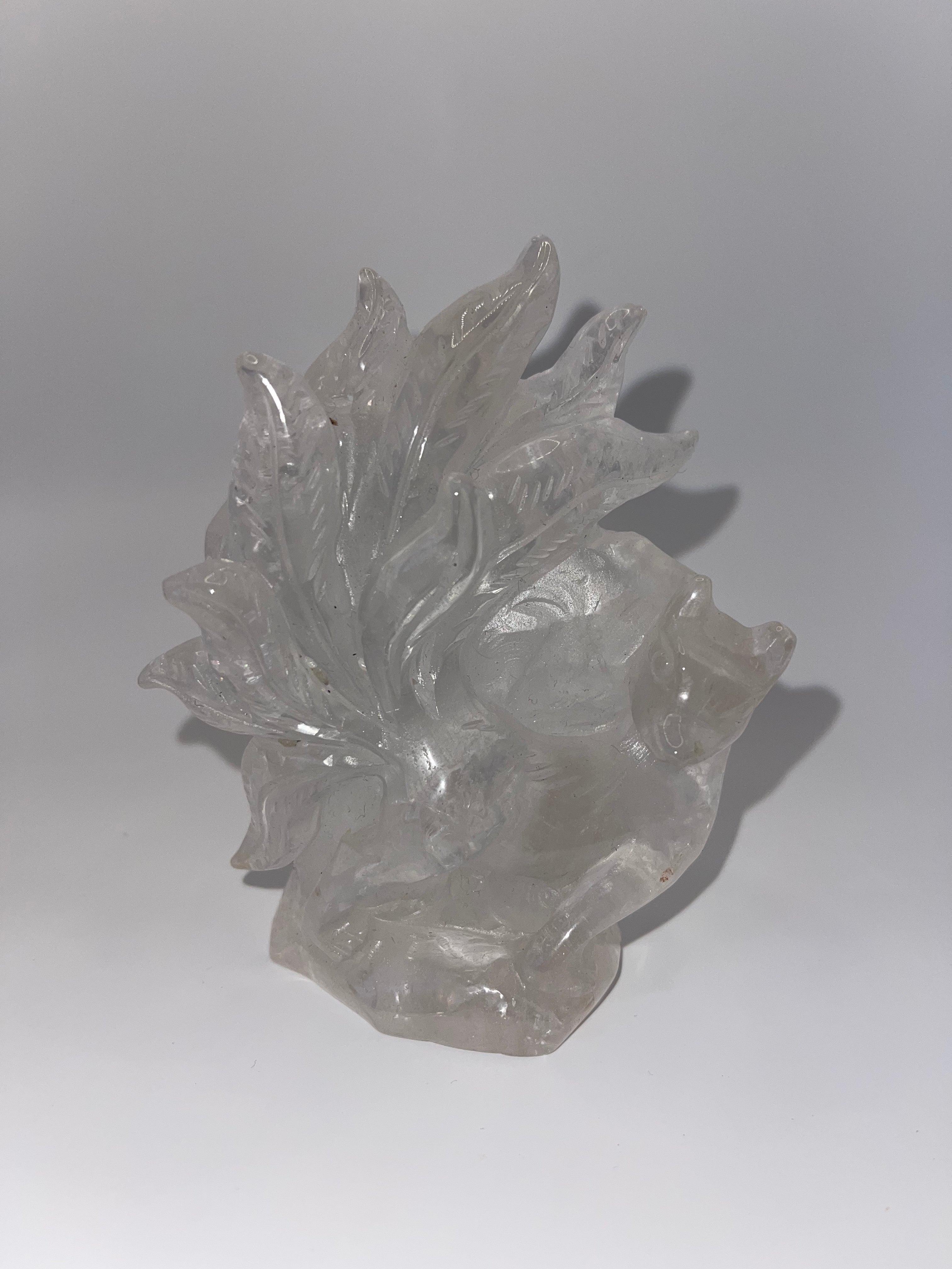 Clear Quartz 9 Tail Fox