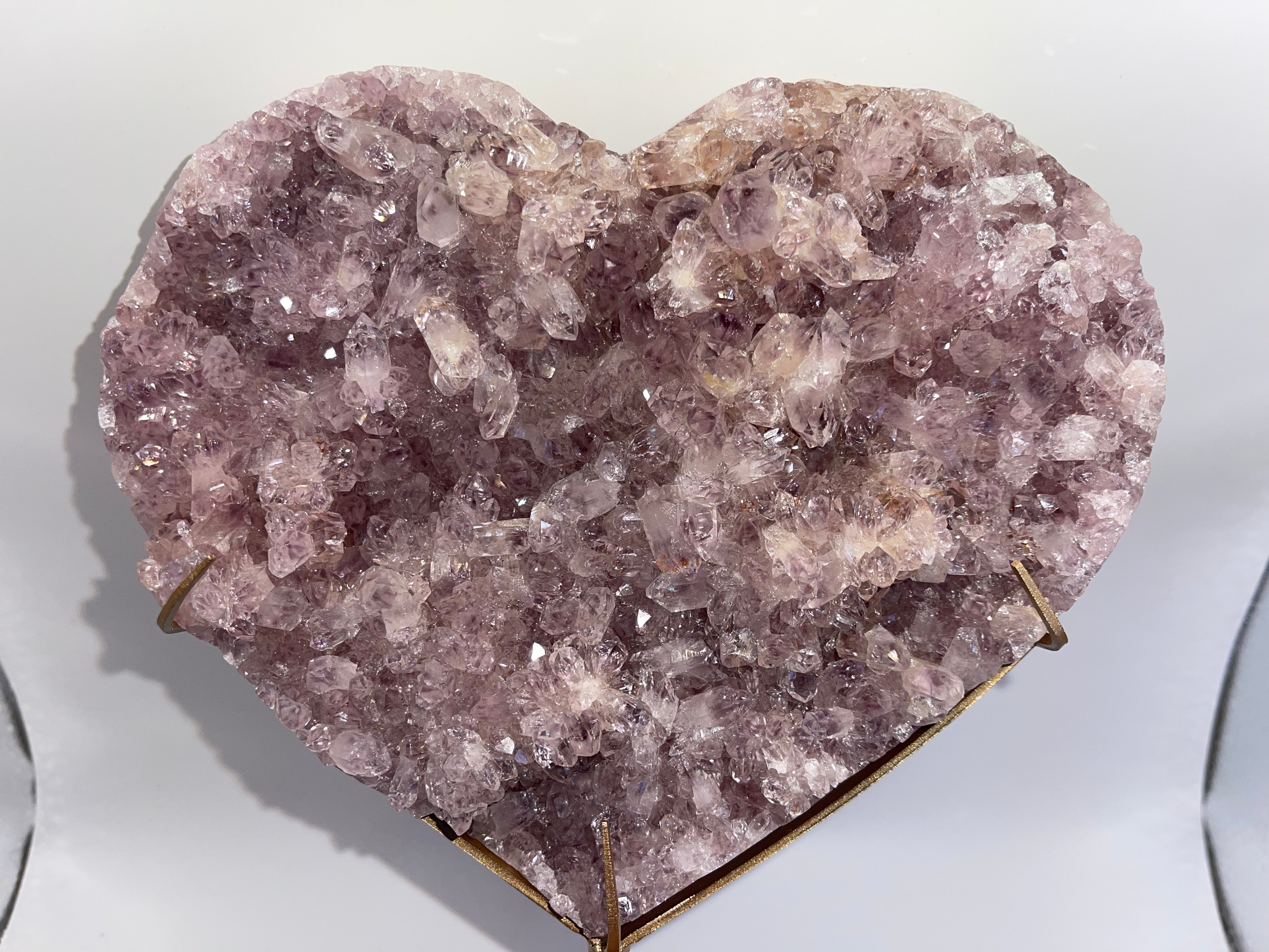 Statement Pink Amethyst Heart