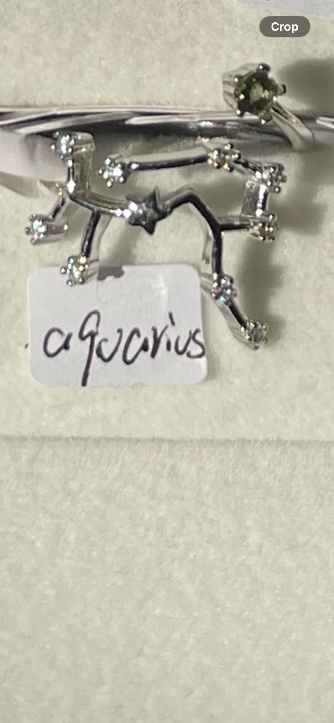Moldavite Star Sign Rings