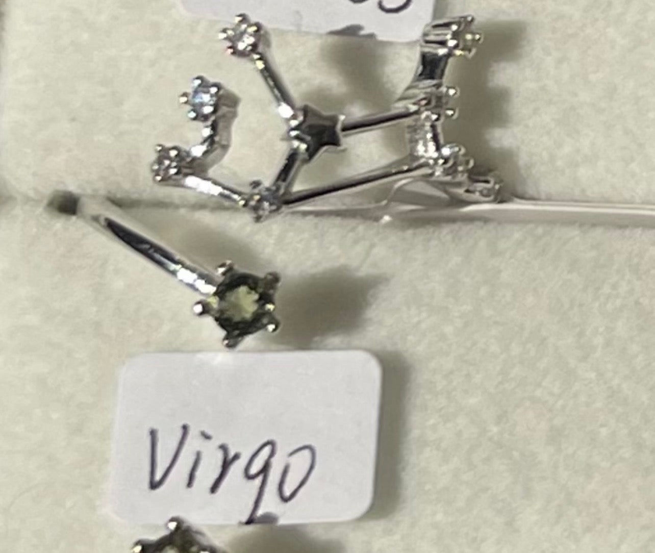 Moldavite Star Sign Rings