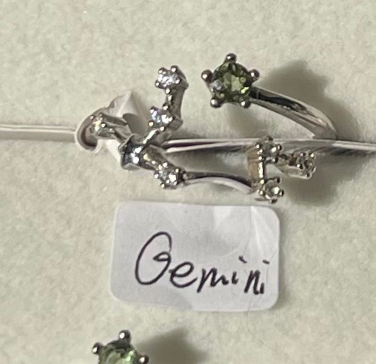 Moldavite Star Sign Rings